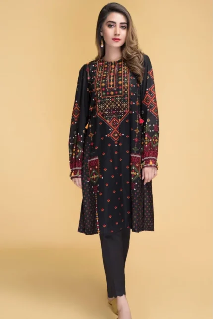 BZ-37 Lawn Unstitched Embroidered 2pc Suit